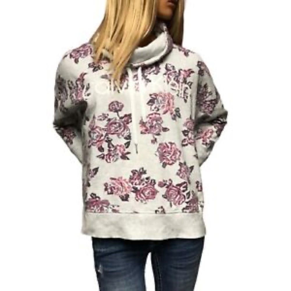 Calvin Klein floral print sweatshirt sz S